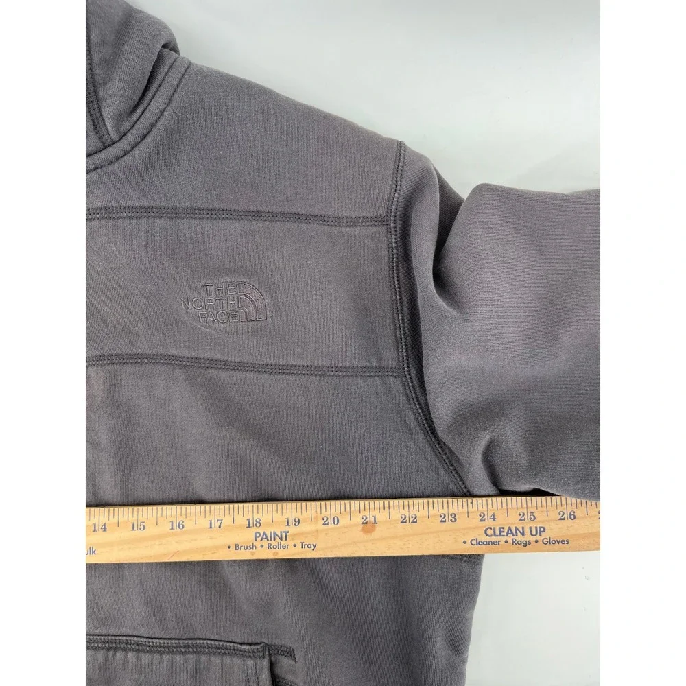 The North Face‎ Mens Sherpa Lined Full Zip Hoodie Gray Horizontal Stitch XL